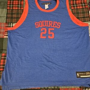 Blue and Red Ruckrrs original Squires Basketball Jersey (Stiched jerey)